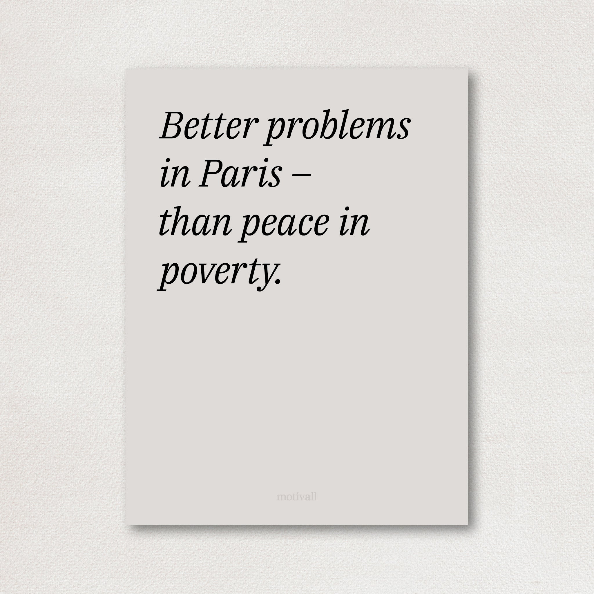 Rich life - minimalistic