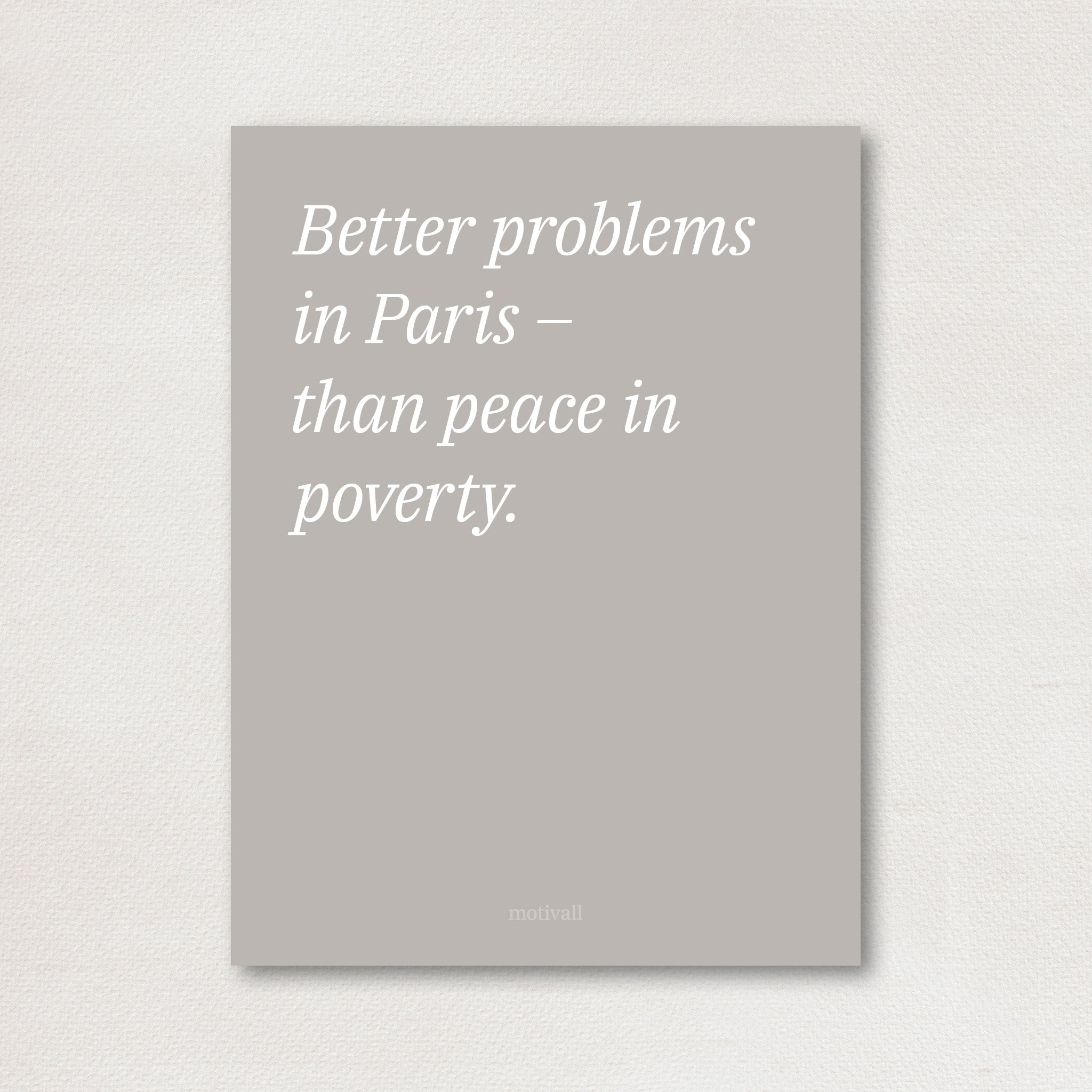 Rich life - minimalistic