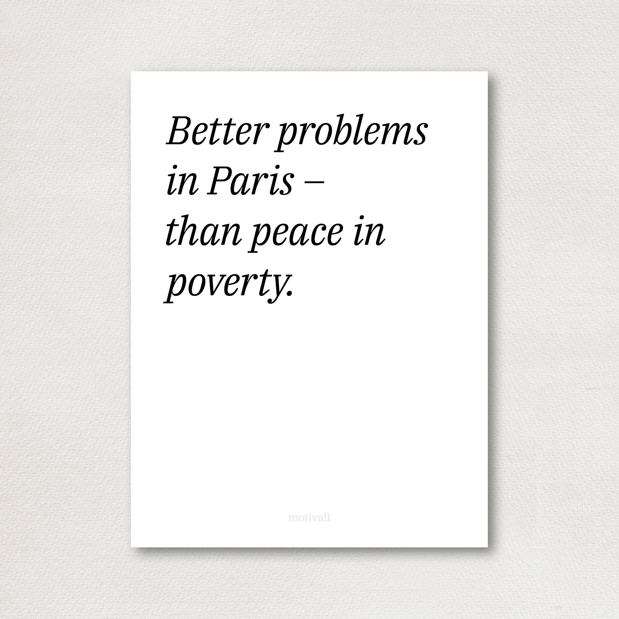 Rich life - minimalistic