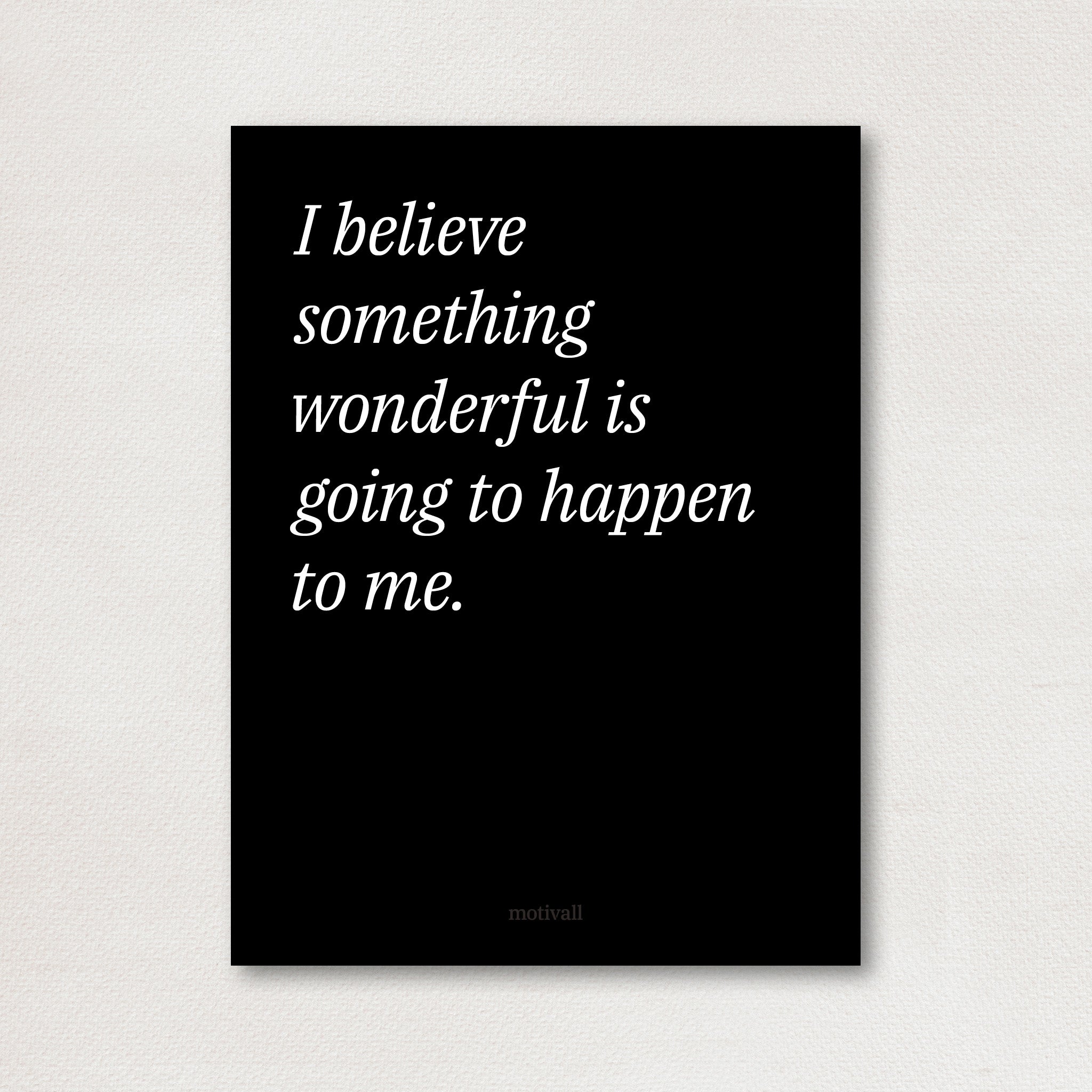 Wonderful - minimalistic