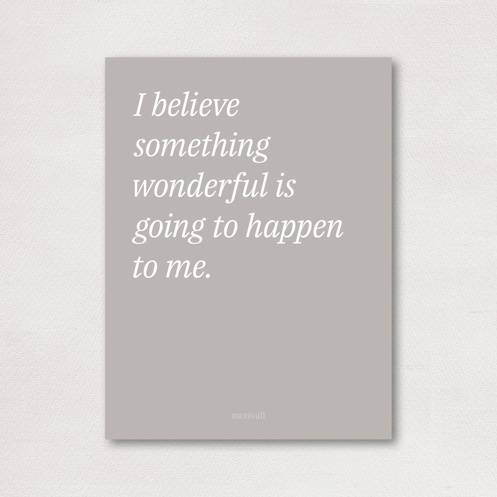 Wonderful - minimalistic