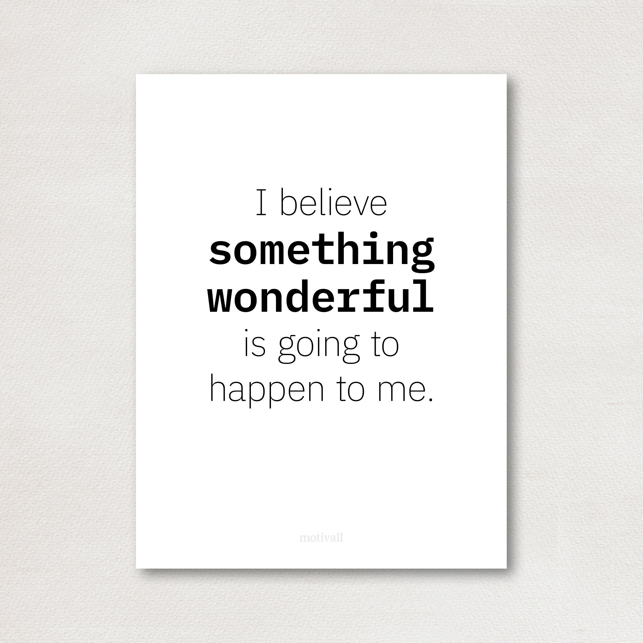 Wonderful - original