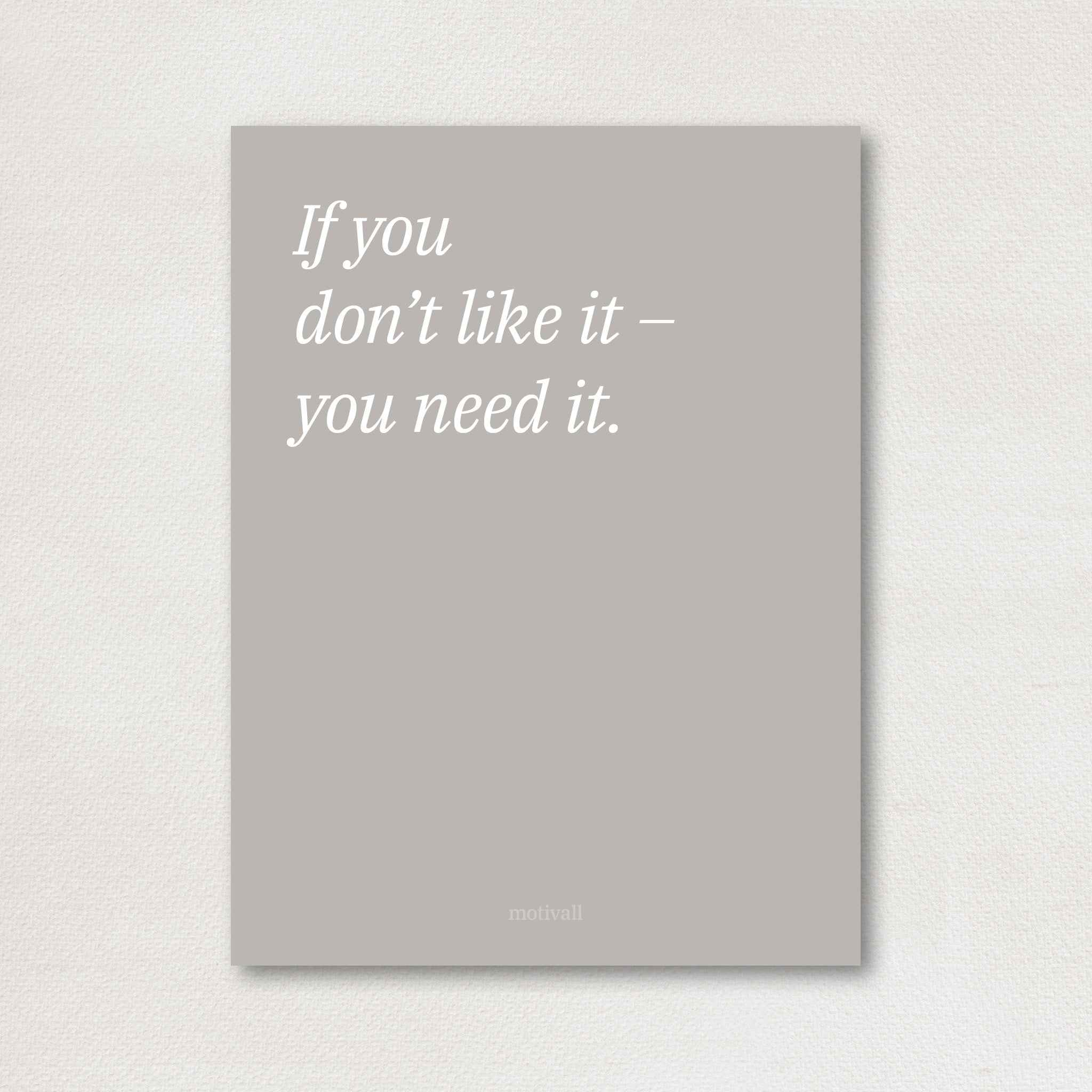 You need it - minimalistic