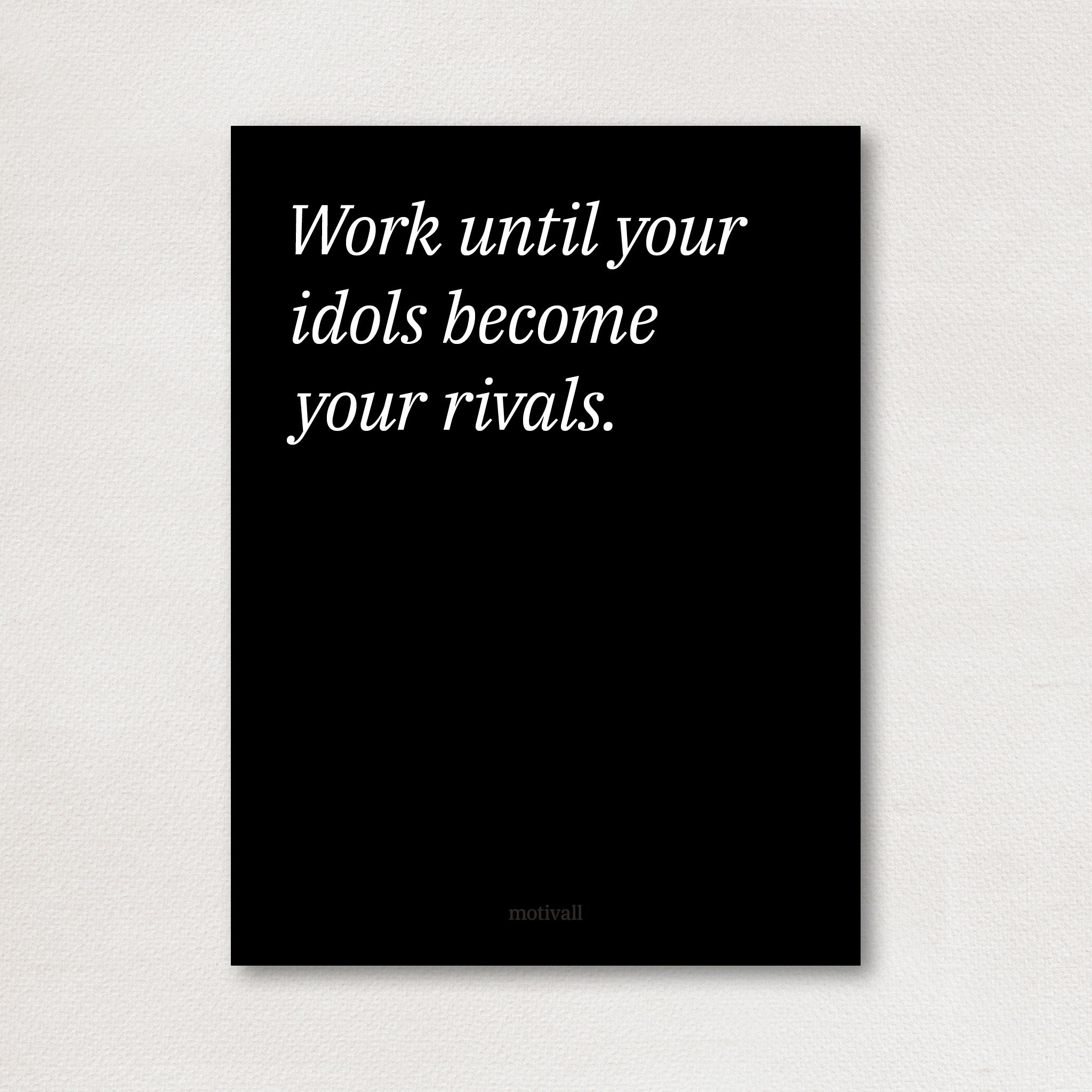 Idols become Rivals - minimalistic