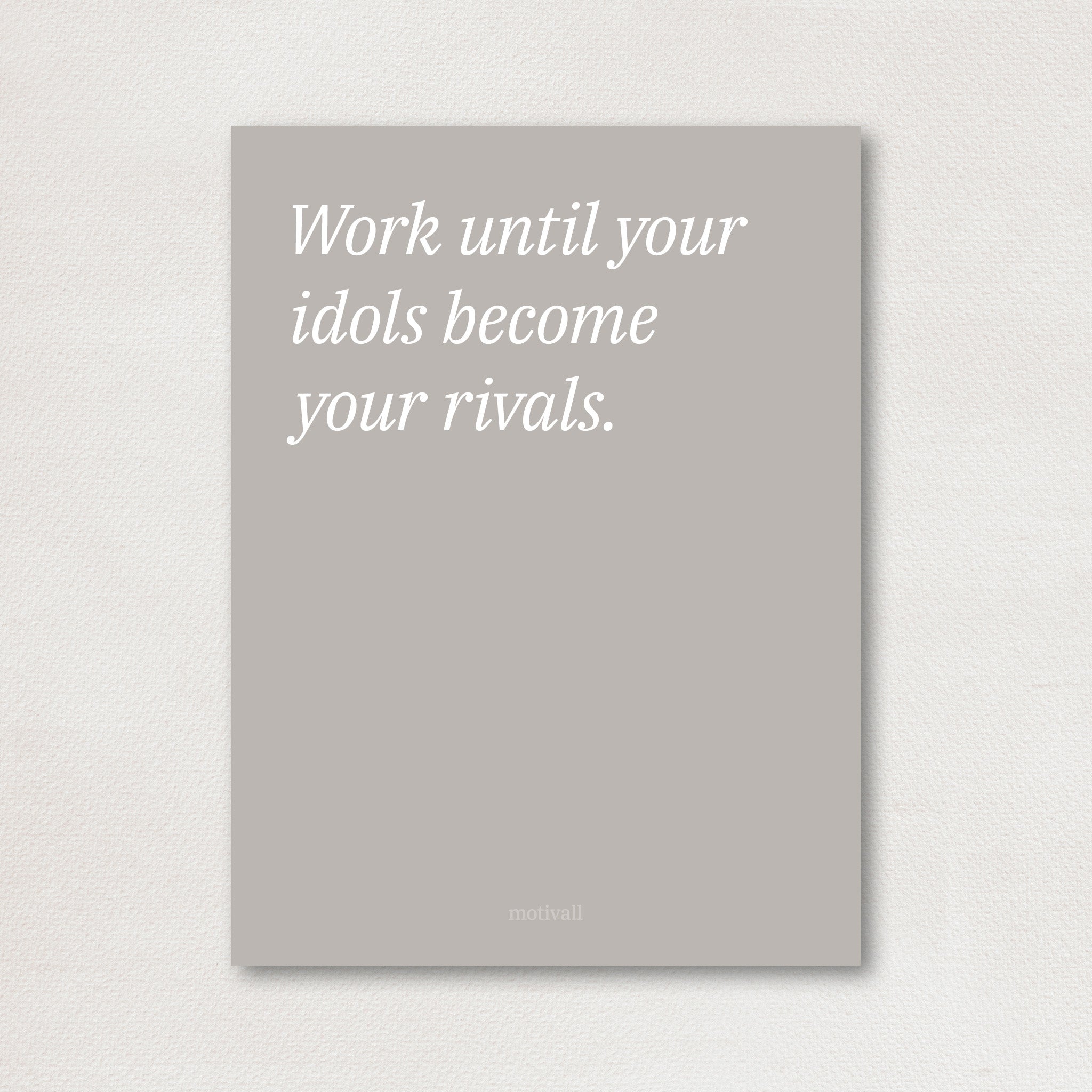 Idols become Rivals - minimalistic