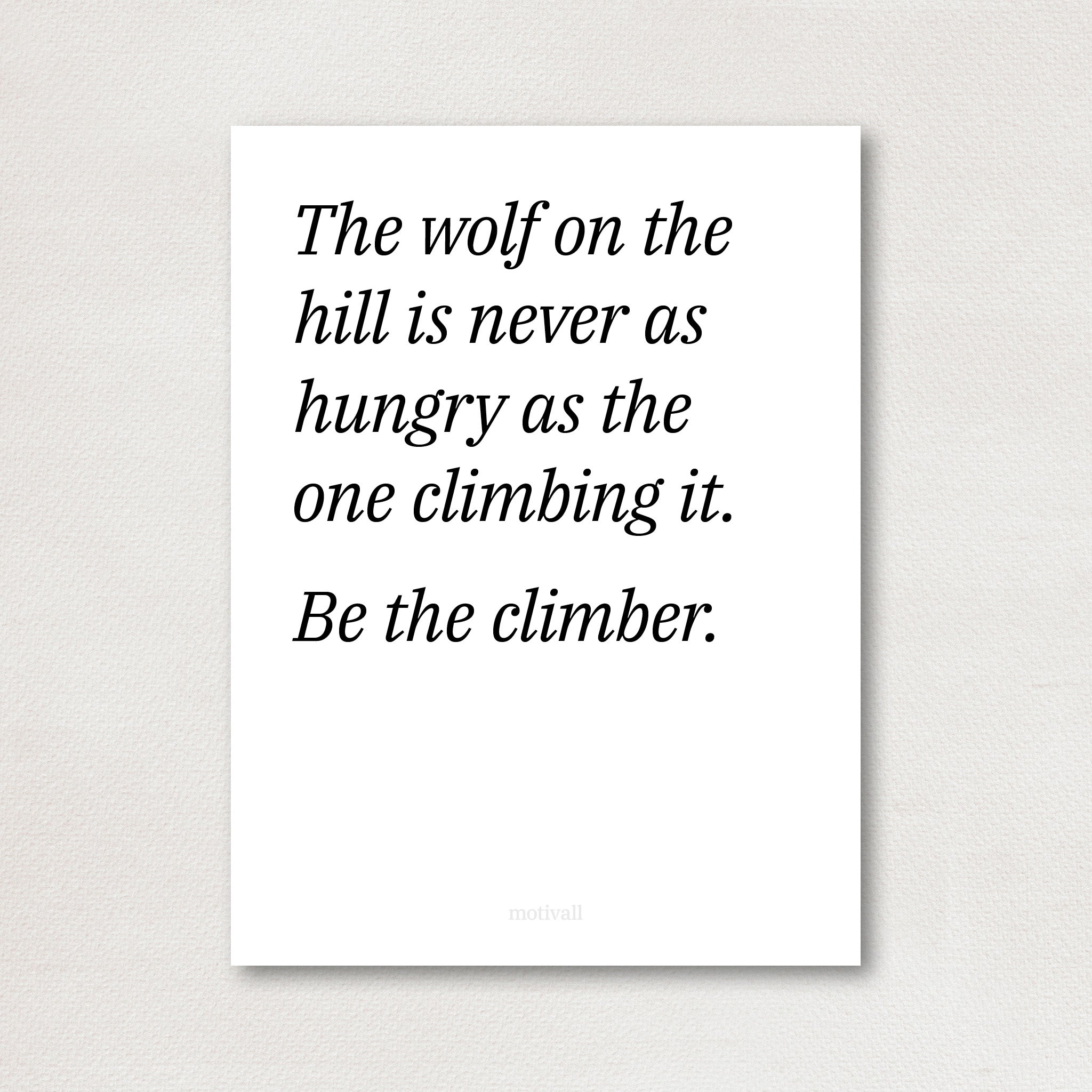 The Climb - minimalistic