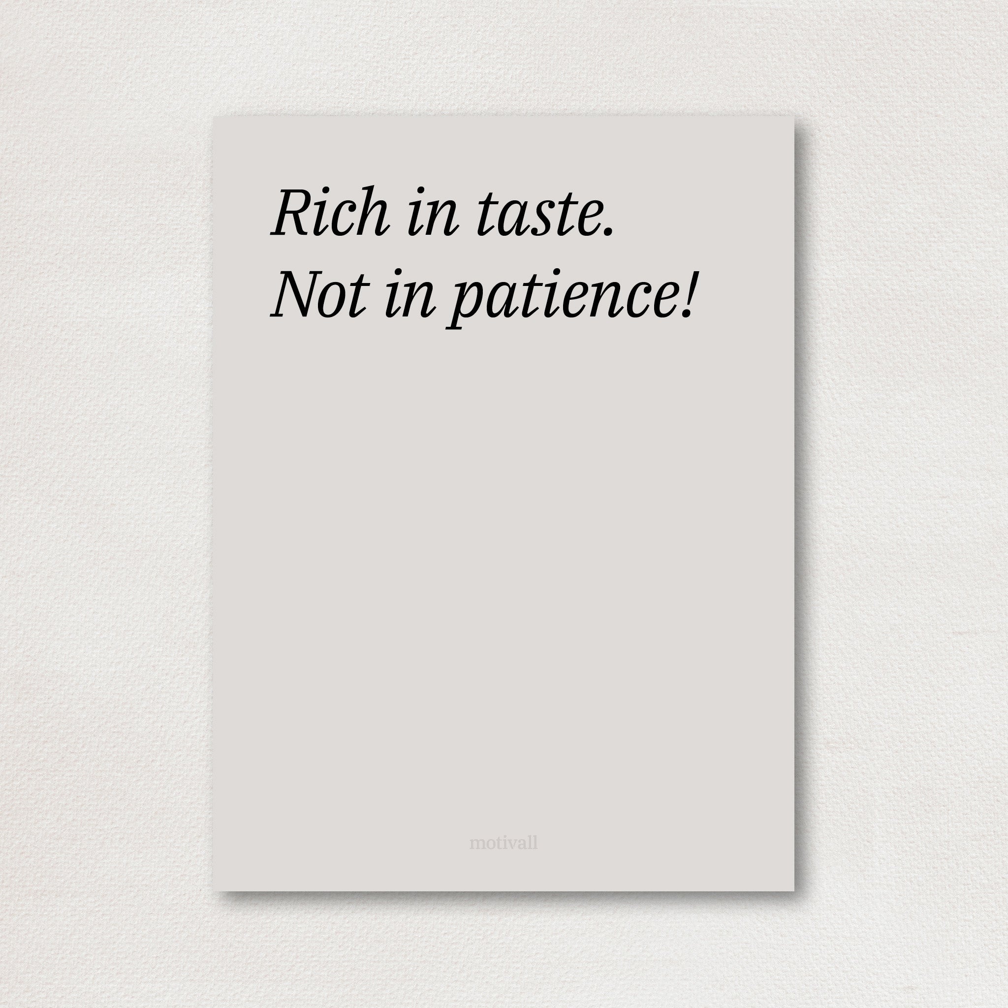 Taste - minimalistic