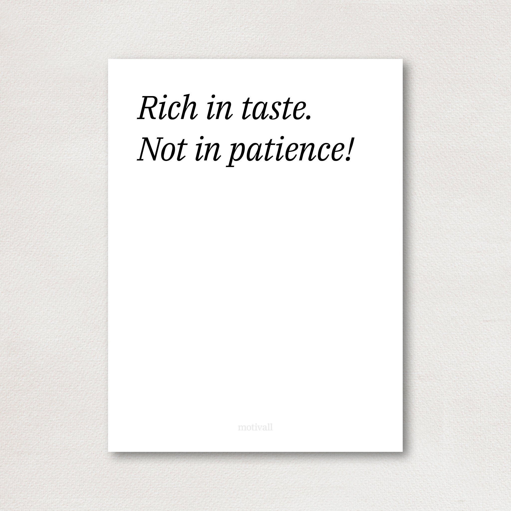 Taste - minimalistic