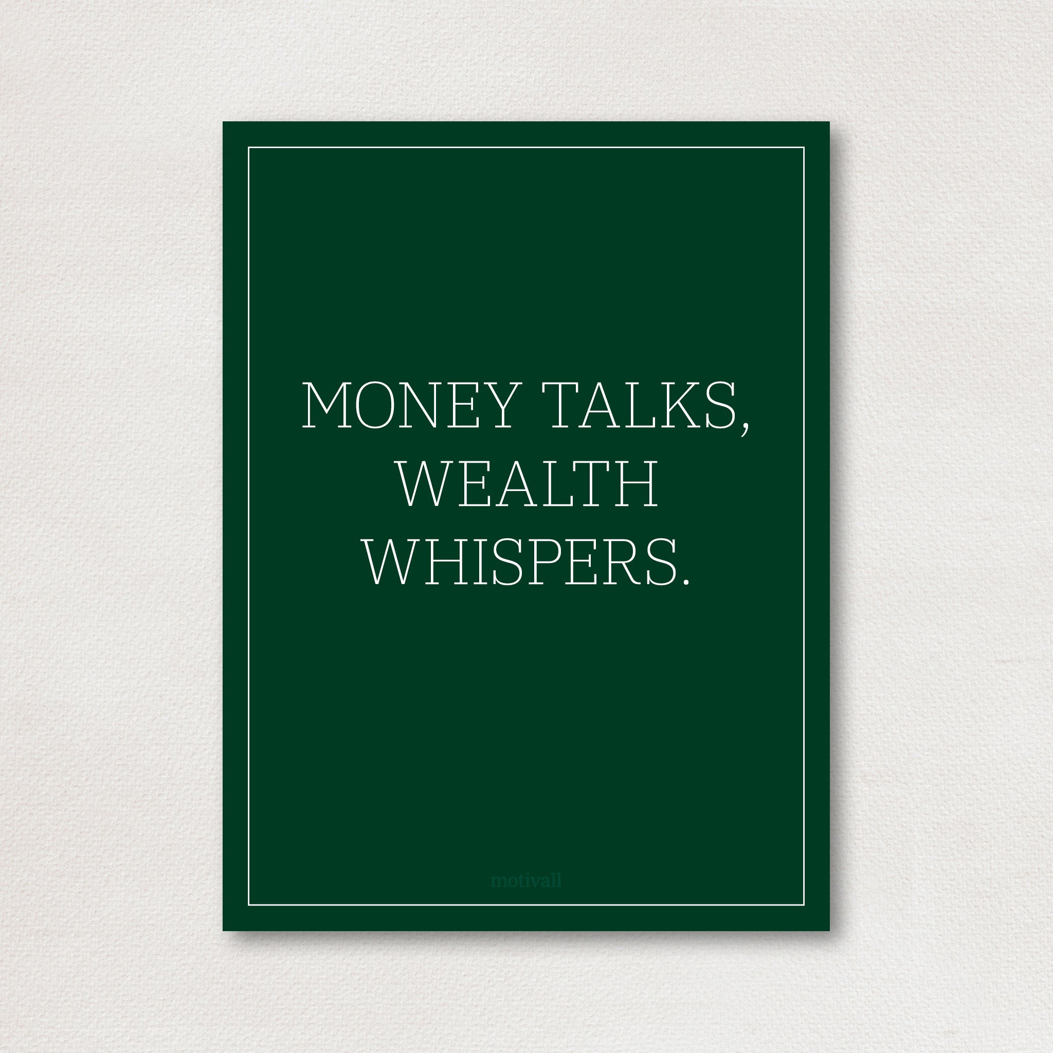 Money talks - classy