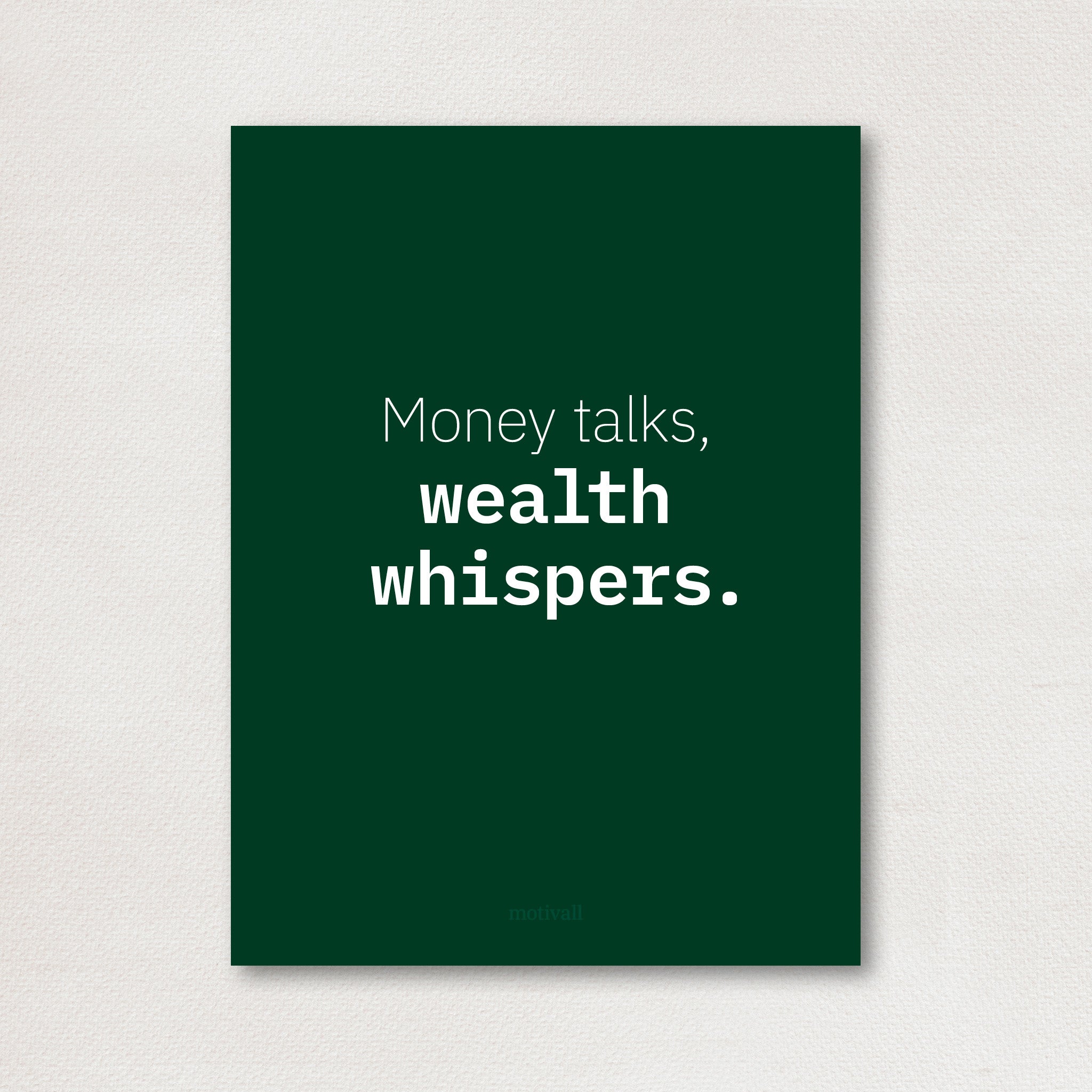 Money talks - original