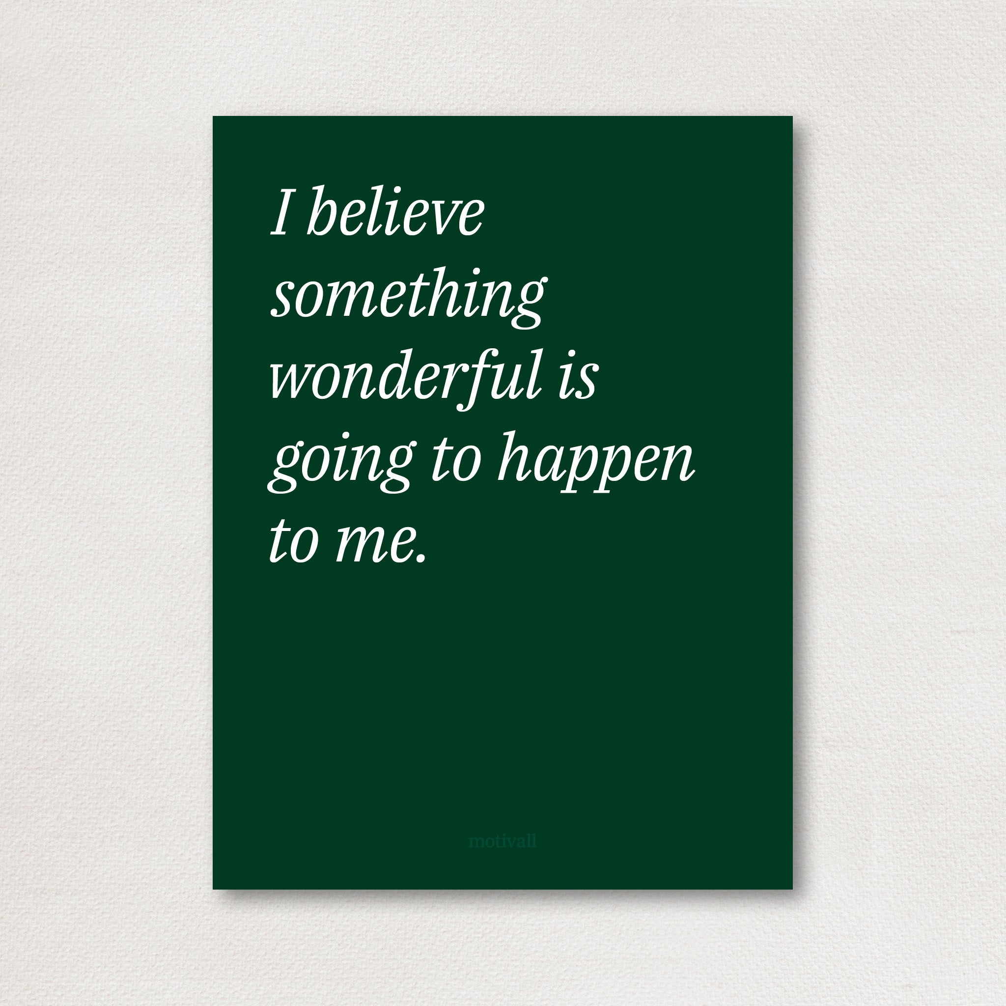 Wonderful - minimalistic