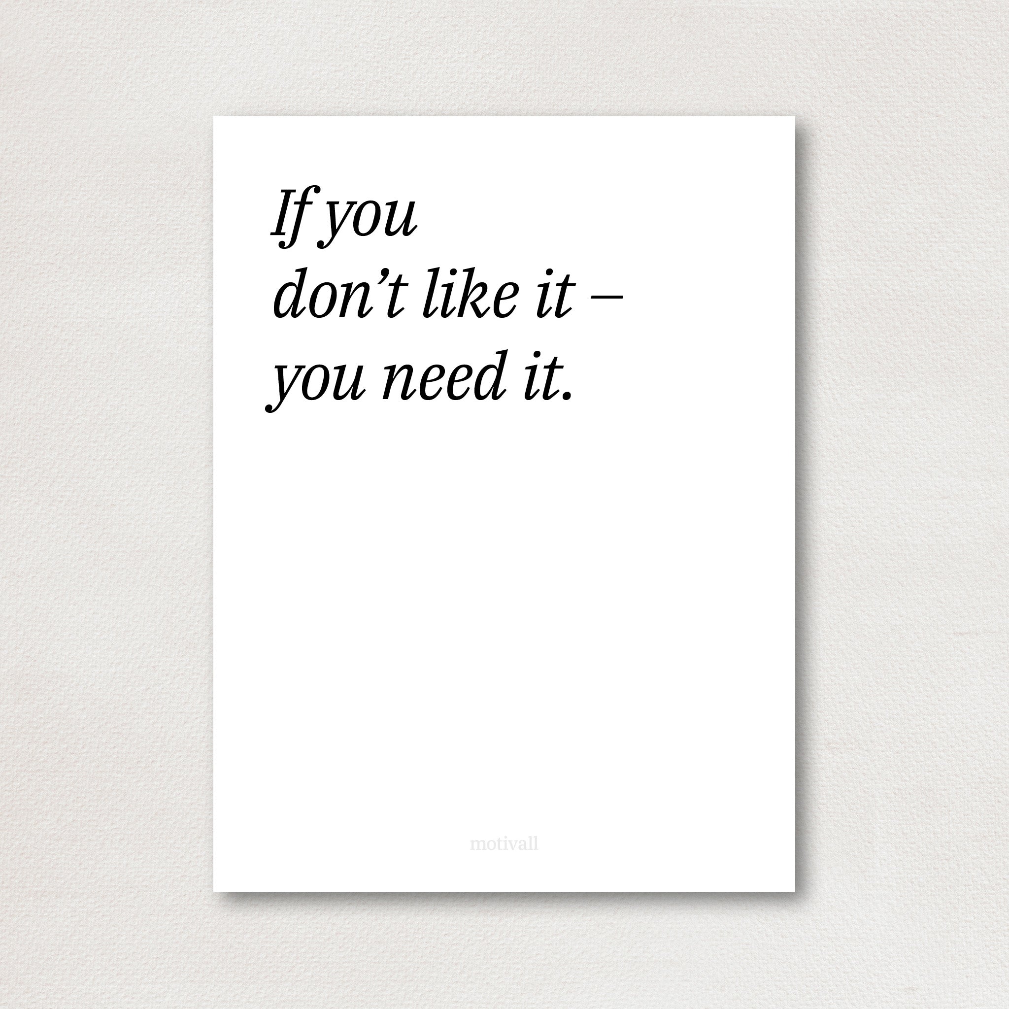 You need it - minimalistic