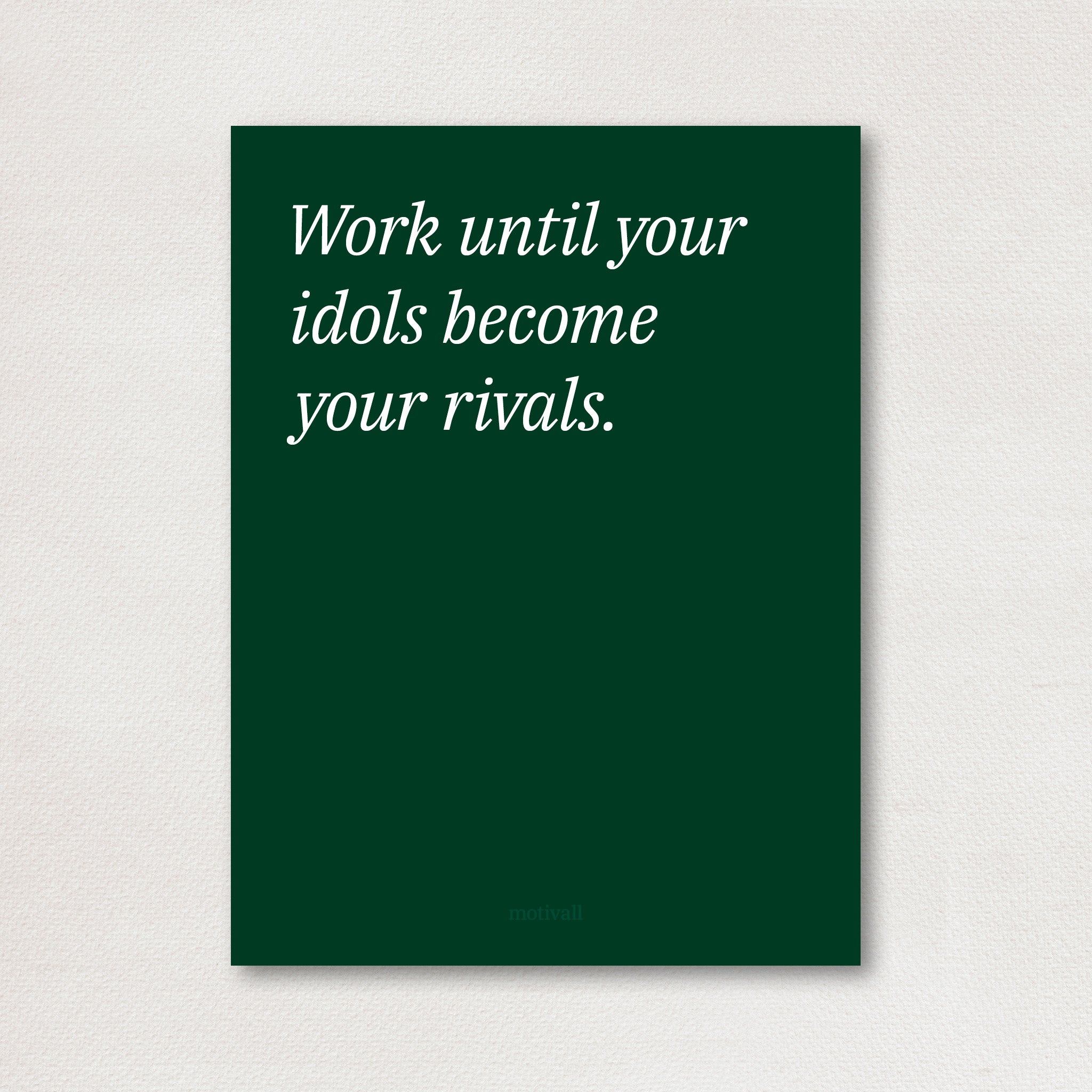 Idols become Rivals - minimalistic