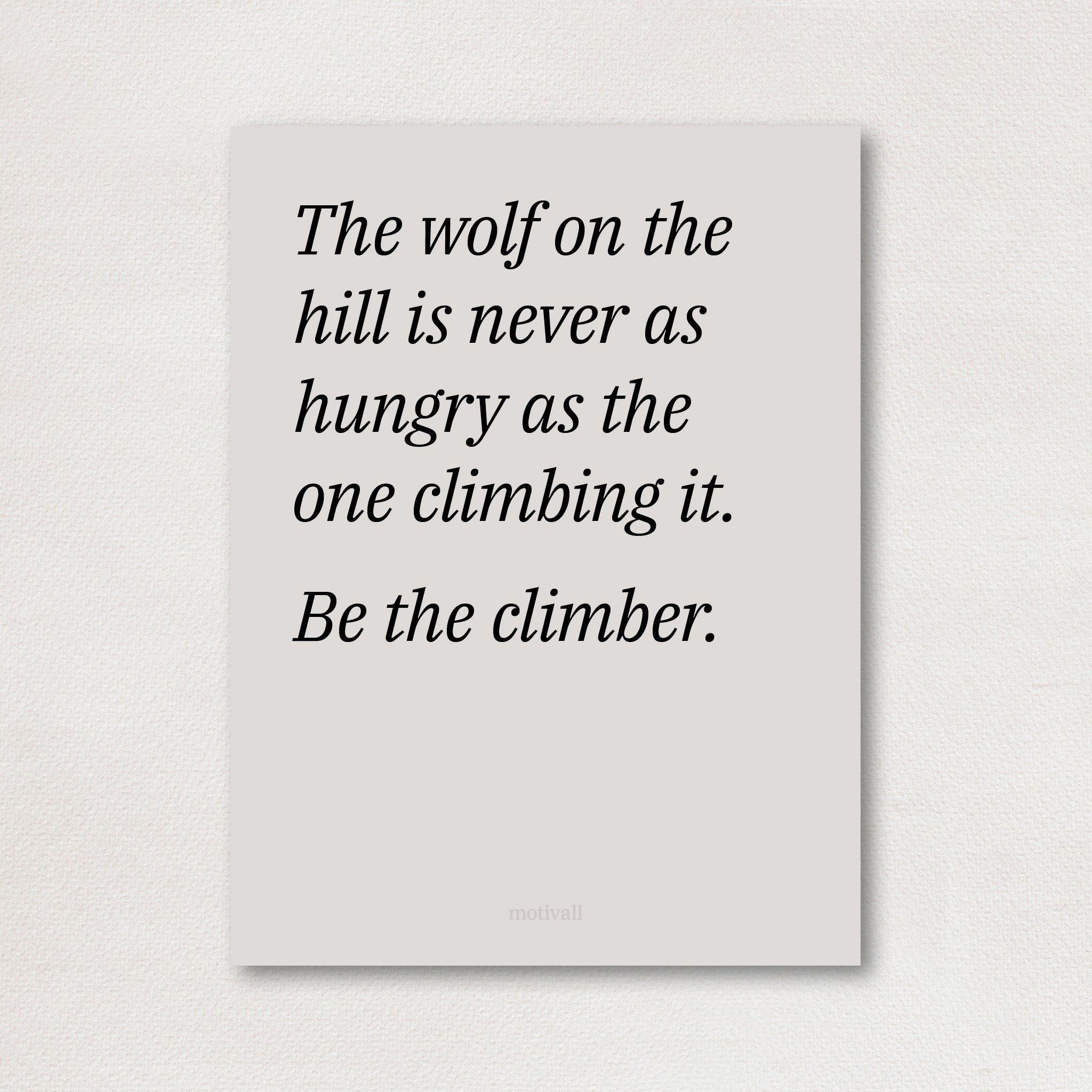 The Climb - minimalistic