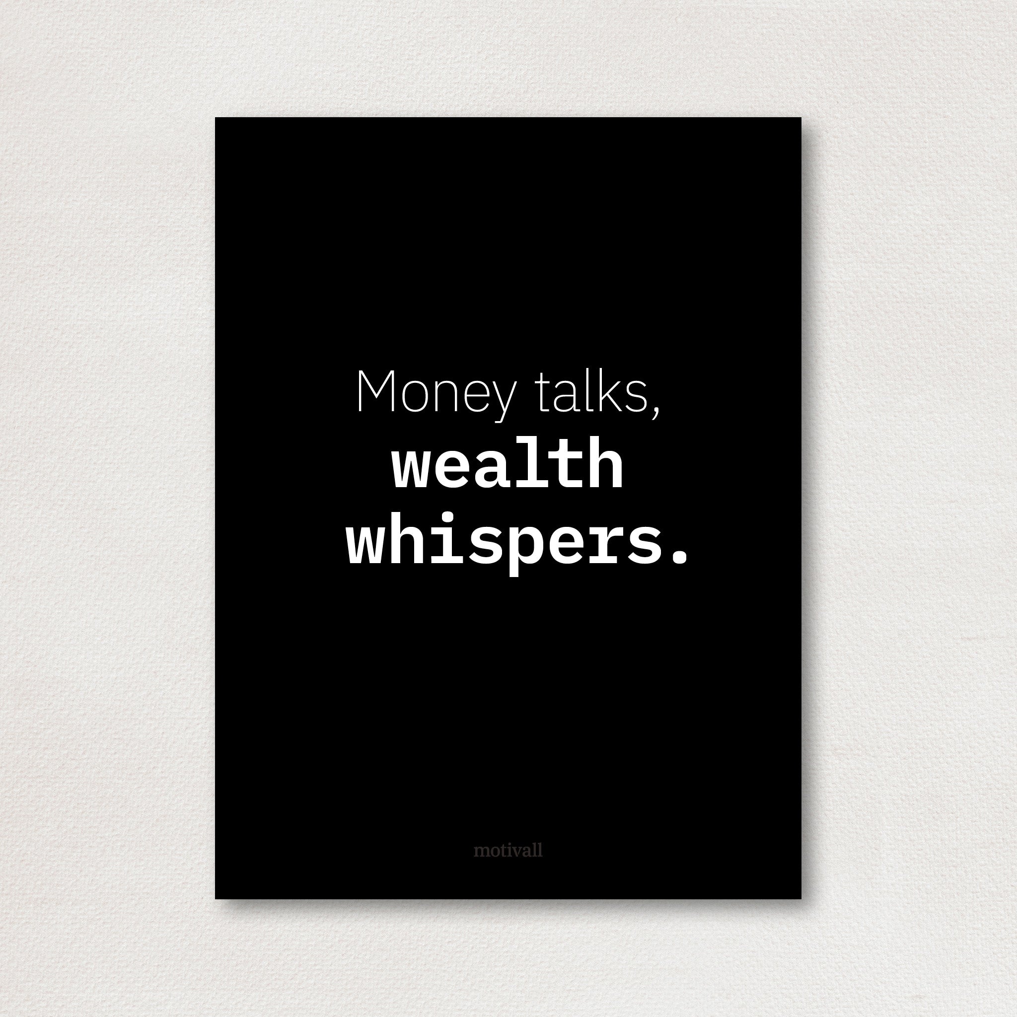 Money talks - original